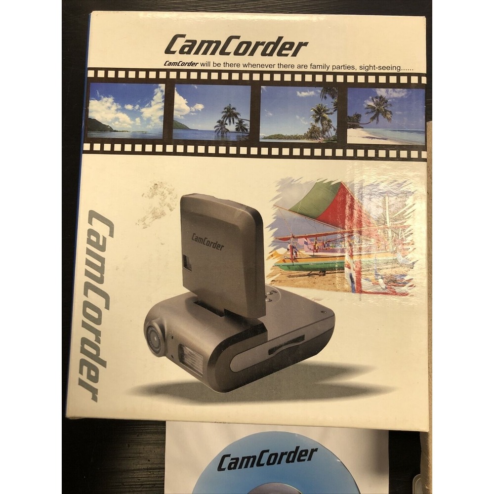 Vtg CAA CamCorder Digital Camera Video  Recorder Windows 98 Disc & 128 SD Card +
